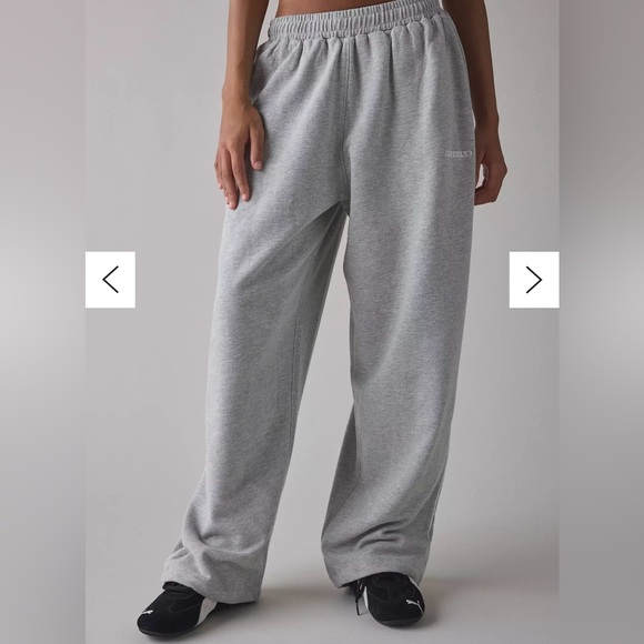 iets frans & Urban Outfitters Harri Wide Leg Jogger Pant - Gray SweatPants - Picture 2 of 8